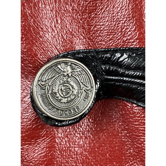 XL Vintage lip service vice Military Victorian Jacket Cyberpunk Goth Top Vampire - Picture 4 of 6